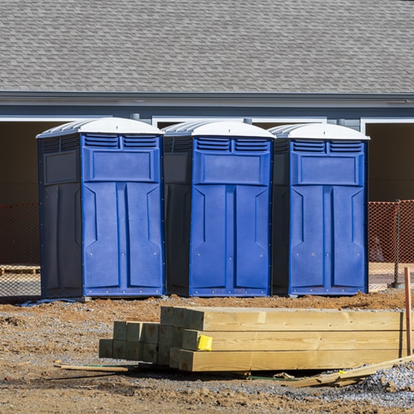 are there any restrictions on what items can be disposed of in the portable restrooms in Terril IA